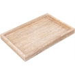 Meridian Furniture Barletta Beige Rectangular Travertine Tray