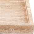 Meridian Furniture Barletta Beige Rectangular Travertine Tray