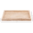 Meridian Furniture Barletta Beige Rectangular Travertine Tray