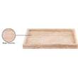 Meridian Furniture Barletta Beige Rectangular Travertine Tray
