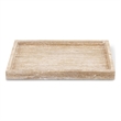 Meridian Furniture Barletta Beige Rectangular Travertine Tray
