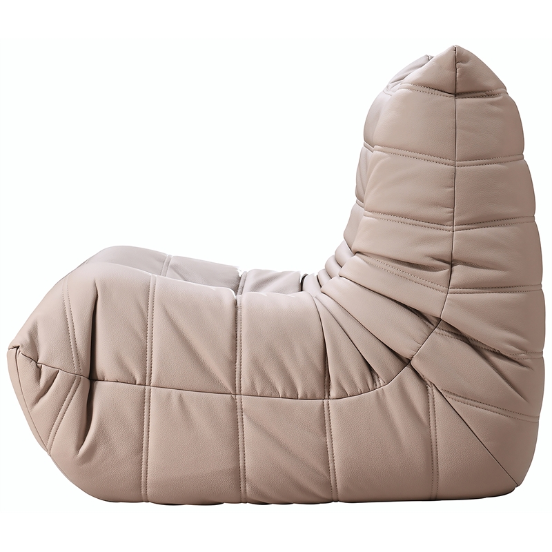 Meridian Furniture Relax Tan Vegan Leather Upholstered Chair