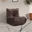 Meridian Furniture Relax Brown Velvet Upholstered Chair