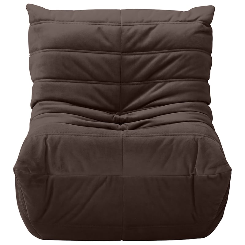 Meridian Furniture Relax Brown Velvet Upholstered Chair