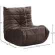 Meridian Furniture Relax Brown Velvet Upholstered Chair