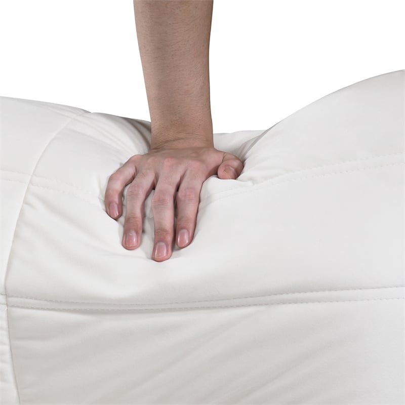 Meridian Furniture Relax Cream Velvet Upholstered Chair