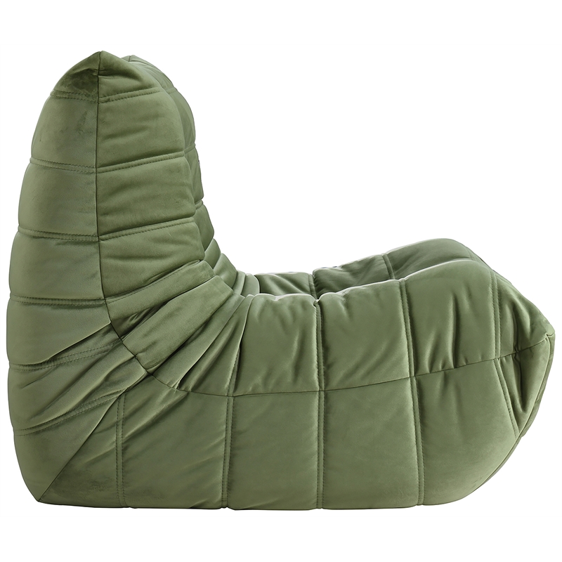 Meridian Furniture Relax Green Velvet Upholstered Chair