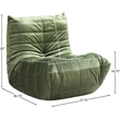 Meridian Furniture Relax Green Velvet Upholstered Chair