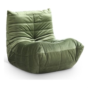 Meridian Furniture Relax Green Velvet Upholstered Chair