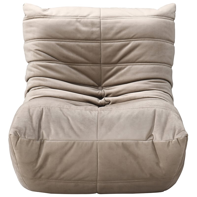 Meridian Furniture Relax Taupe Velvet Upholstered Chair