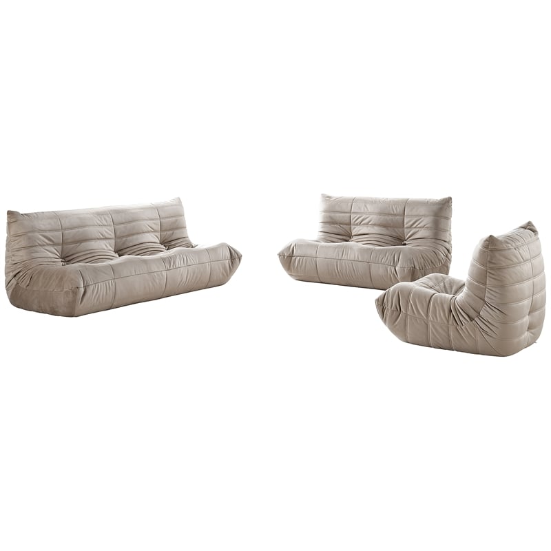 Meridian Furniture Relax Taupe Velvet Upholstered Chair