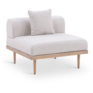 Meridian Furniture Beige Laguna Olefin Patio Armless Modular Chair