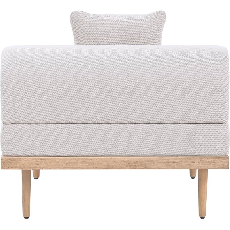 Meridian Furniture Beige Laguna Olefin Patio Armless Modular Chair