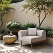 Meridian Furniture Beige Laguna Olefin Patio Corner Modular Chair