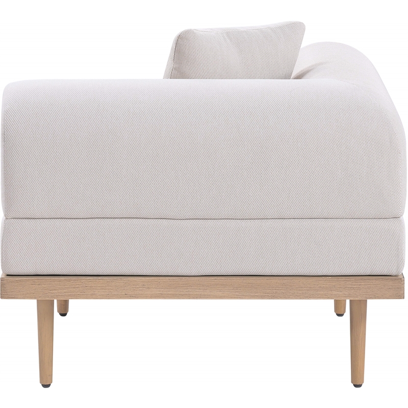 Meridian Furniture Beige Laguna Olefin Patio Corner Modular Chair