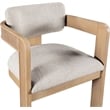 Meridian Furniture Sacha Beige Linen Textured Fabric Dining Chair (Set of 2)