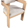 Meridian Furniture Sacha Beige Linen Textured Fabric Dining Chair (Set of 2)