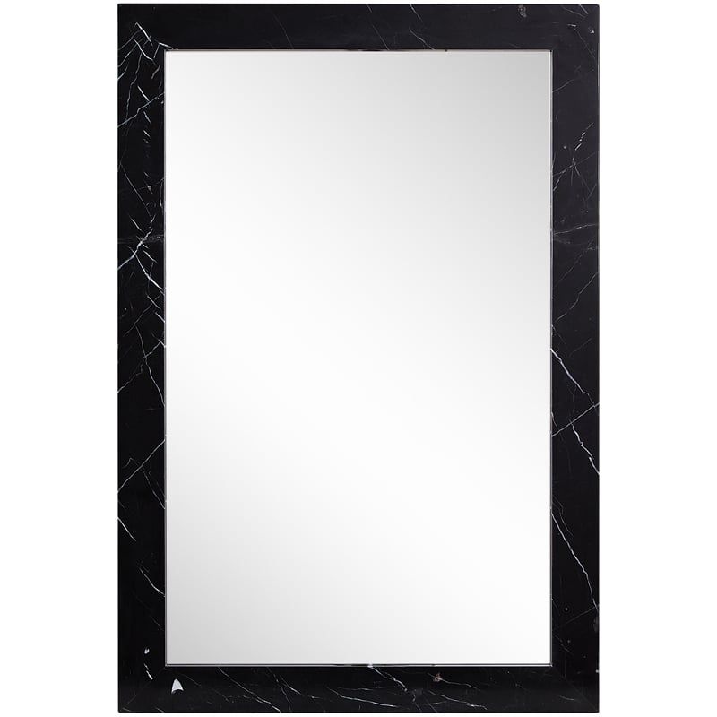 Meridian Furniture Pavia Black Genuine Marble Frame Mirror
