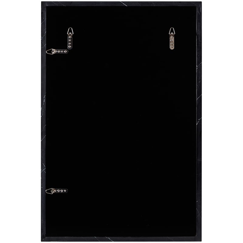 Meridian Furniture Pavia Black Genuine Marble Frame Mirror