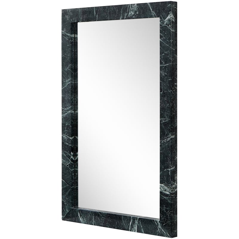 Meridian Furniture Pavia Green Genuine Marble Frame Mirror