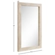 Meridian Furniture Pavia Natural Genuine Travertine Frame Mirror