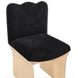 Meridian Furniture Shaw Black Chenille Fabric Upholstered Dining Chair