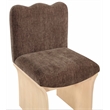 Meridian Furniture Shaw Brown Chenille Fabric Upholstered Dining Chair