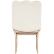 Meridian Furniture Shaw Cream Chenille Fabric Upholstered Dining Chair