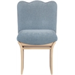 Meridian Furniture Shaw Light Blue Chenille Fabric Upholstered Dining Chair