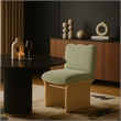 Meridian Furniture Shaw Mint Chenille Fabric Upholstered Dining Chair