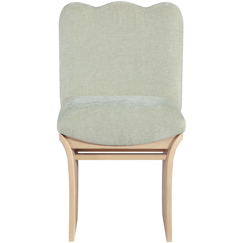 Meridian Furniture Shaw Mint Chenille Fabric Upholstered Dining Chair