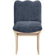 Meridian Furniture Shaw Navy Chenille Fabric Upholstered Dining Chair