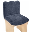 Meridian Furniture Shaw Navy Chenille Fabric Upholstered Dining Chair