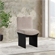 Meridian Furniture Shaw Beige Chenille Fabric Upholstered Dining Chair