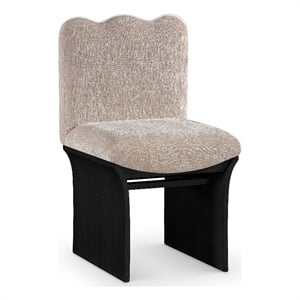 Meridian Furniture Shaw Beige Chenille Fabric Upholstered Dining Chair