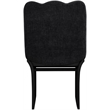 Meridian Furniture Shaw Black Chenille Fabric Upholstered Dining Chair