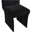 Meridian Furniture Shaw Black Chenille Fabric Upholstered Dining Chair