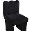 Meridian Furniture Shaw Black Chenille Fabric Upholstered Dining Chair