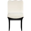 Meridian Furniture Shaw Cream Chenille Fabric Upholstered Dining Chair