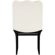 Meridian Furniture Shaw Cream Chenille Fabric Upholstered Dining Chair