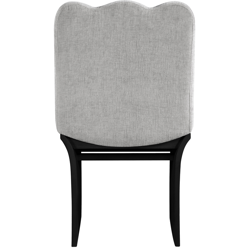Meridian Furniture Shaw Grey Chenille Fabric Upholstered Dining Chair