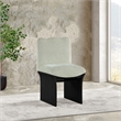 Meridian Furniture Shaw Mint Chenille Fabric Upholstered Dining Chair