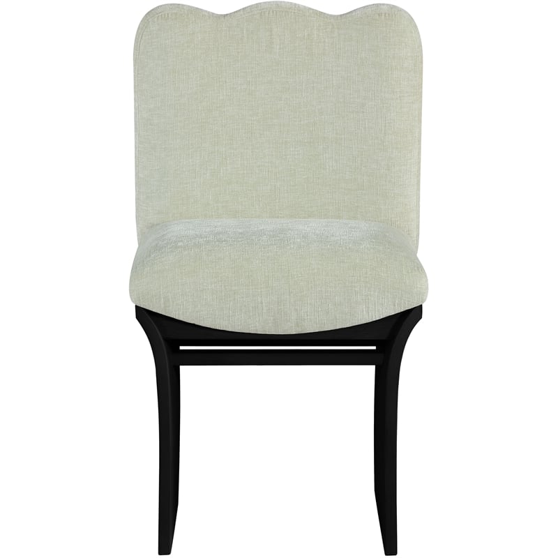 Meridian Furniture Shaw Mint Chenille Fabric Upholstered Dining Chair