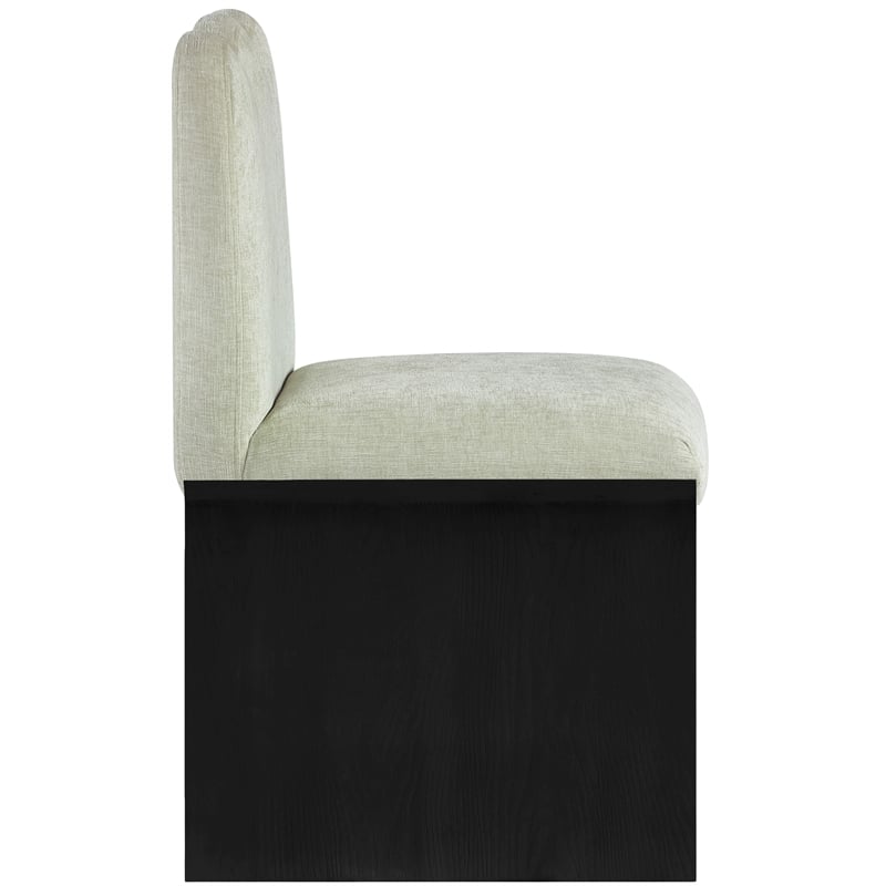 Meridian Furniture Shaw Mint Chenille Fabric Upholstered Dining Chair