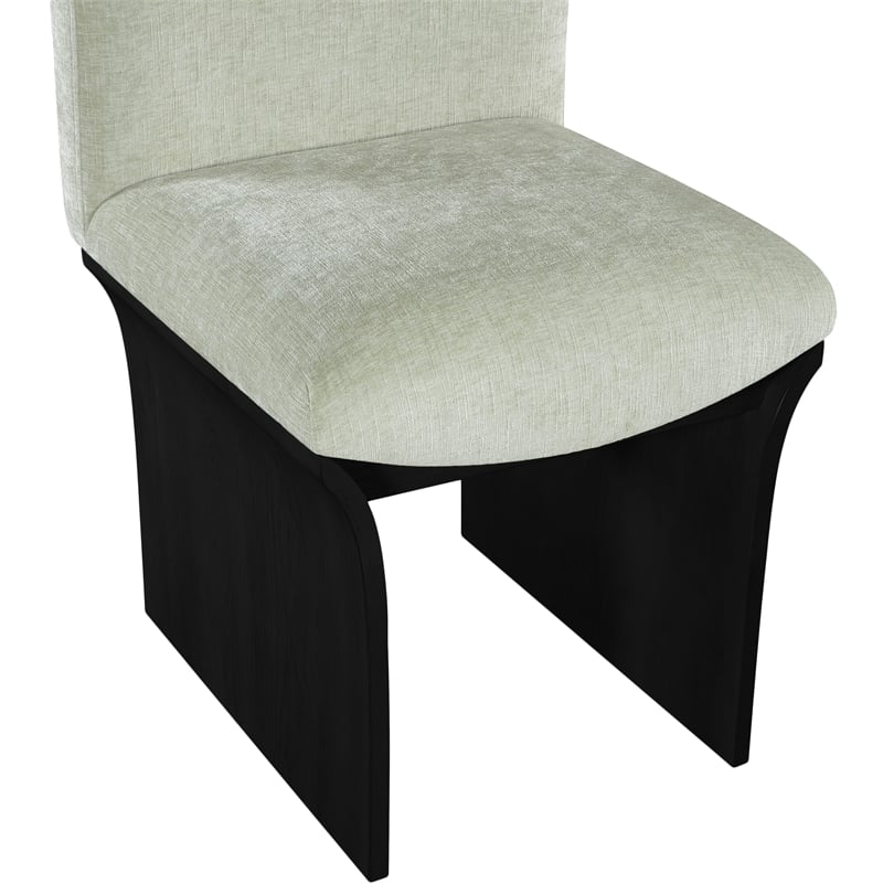 Meridian Furniture Shaw Mint Chenille Fabric Upholstered Dining Chair