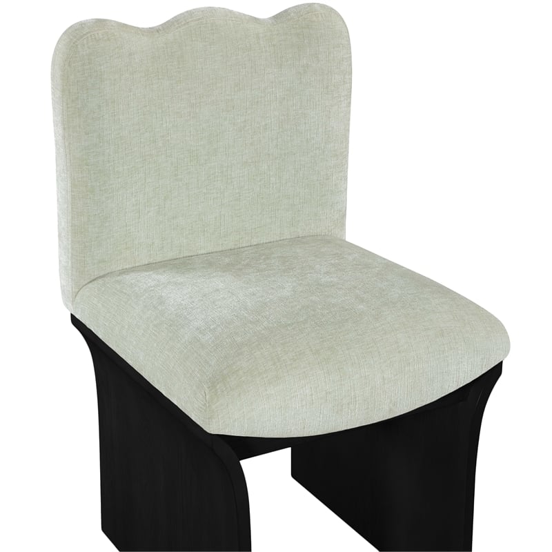 Meridian Furniture Shaw Mint Chenille Fabric Upholstered Dining Chair