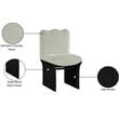 Meridian Furniture Shaw Mint Chenille Fabric Upholstered Dining Chair