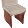 Meridian Furniture Shaw Beige Chenille Fabric Upholstered Dining Chair