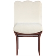 Meridian Furniture Shaw Cream Chenille Fabric Upholstered Dining Chair