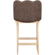 Meridian Furniture Shaw Brown Chenille Fabric Upholstered Counter Stool
